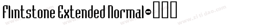 Flintstone Extended Normal字体转换